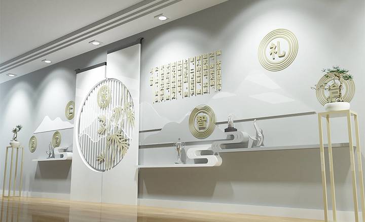 文化墻的設(shè)計(jì)理念_理念墻_幼兒園大廳理念墻圖片